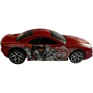 2000 Hot Wheels Muscle Tone Red Sports Car with Custom Graphics